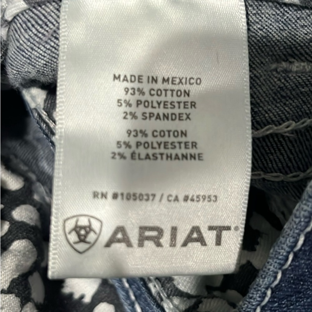 Ariat REAL Denim Whipstitch Riding Bootcut Jeans 31R - Picture 10 of 12